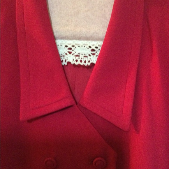 NEW Double Breasted lined Vibrant size 16 Rose Blazer. Lightweight, easy care. - Picture 2 of 8